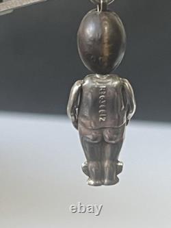 P1. 83 Antique Silver FUMSUP World War One Charm With Articulated Arms