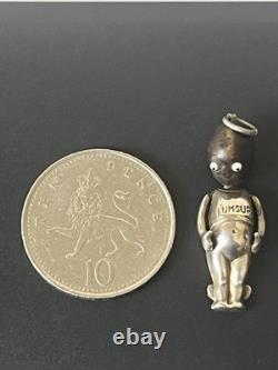 P1. 83 Antique Silver FUMSUP World War One Charm With Articulated Arms