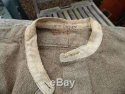 Pair of WW1 British Army Shirts + Detachable Collars Half Button Uniform Issued