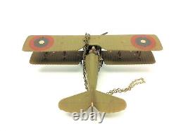 Plastic Bulls Eye Green World War I Era 15 Hanging Model Airplane Biplane Plane