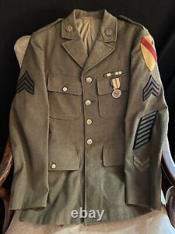 Post WWI US Army M1926 Spec 8-31A Service Uniform. MG Troop 1st Cavalry Brigade