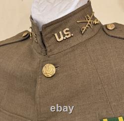 Post WWI U. S. M1924 Spec 8-31 Winter Service Coat. F Trp 13th Cavalry Regiment