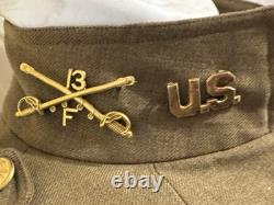 Post WWI U. S. M1924 Spec 8-31 Winter Service Coat. F Trp 13th Cavalry Regiment