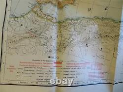 Post World War I Europe & Africa 1920 large 4' folding map with index & envelope