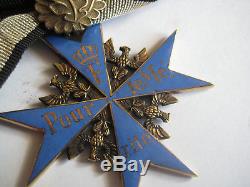 Pour le Merite knight cross WWI highest award blue max + oak leave Juncker rare