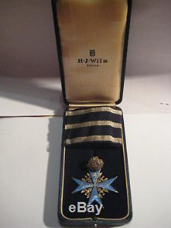 Pour le Merite knight cross WWI highest award blue max + oak leave in case Wilm