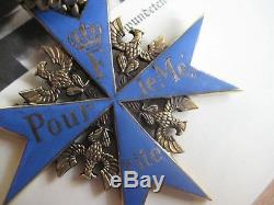 Pour le Merite knight cross WWI highest award blue max oak leaves Wehrmacht rare