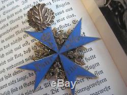 Pour le Merite knight cross WWI highest award blue max oak leaves Wehrmacht rare