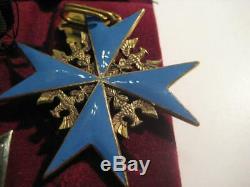 Pour le Merite oak leaves 938 combat medal WWI pilot pin iron cross group medals