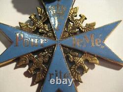 Pour le Merite with marker 938 case of jeweller in rare case with oak leaves WWI