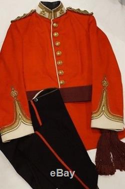 Pre WW1 British York Lancaster Regiment Named Scarlet Tunic and Mess Dress
