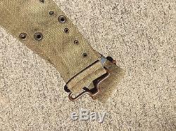 Pre-WW1 US Army Cartridge Belt Eagle Snaps Uncommon Rare Variation Unit Marked