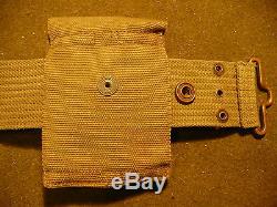 Pre-WWI Mills US Army Officer's Rimmed Eagle Pistol Belt &1911 Magazine Pouch