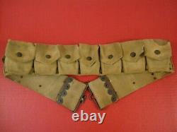 Pre-WWI US Army M1903 Non Mills Infantry Cartridge Belt Rimless Eagle Snaps NICE