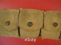 Pre-WWI US Army M1903 Non Mills Infantry Cartridge Belt Rimless Eagle Snaps NICE