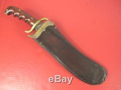 Pre-WWI US Army M1904 Hospital Corps Knife SA 1910 withLeather Scabbard RIA 1911