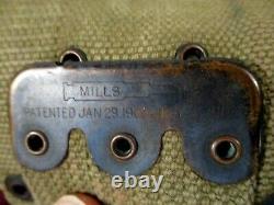Pre-WWI US Army M1910 Dismounted Mills Cartridge Belt withRimless Eagle Snaps #3