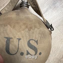Pre-WWI US Model 1903 Canteen withRIA 1904 Strap Spanish American War millitary