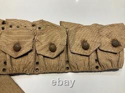 Pre WWI U. S. Army M1903 9 Pockets Infantry Cartridge Belt Rimless Eagle Snaps