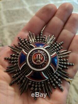 Pre-World War One Serbia Order of Danilo grand cross breast star badge