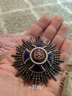 Pre-World War One Serbia Order of Danilo grand cross breast star badge