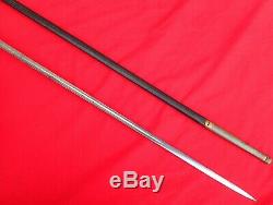 Pre Ww1 Era 1890 Imperial Prussian Officers Triple Etched Sword German Empire
