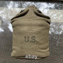 Pre Wwi Us Army Military M1910 Lathe Spun Seamless Aluminum Canteen Rare