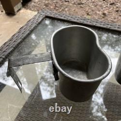 Pre Wwi Us Army Military M1910 Lathe Spun Seamless Aluminum Canteen Rare