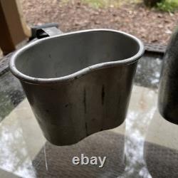 Pre Wwi Us Army Military M1910 Lathe Spun Seamless Aluminum Canteen Rare