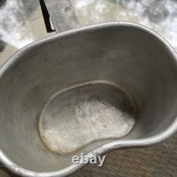 Pre Wwi Us Army Military M1910 Lathe Spun Seamless Aluminum Canteen Rare