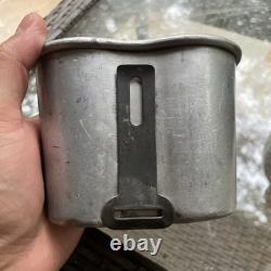 Pre Wwi Us Army Military M1910 Lathe Spun Seamless Aluminum Canteen Rare