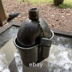 Pre Wwi Us Army Military M1910 Lathe Spun Seamless Aluminum Canteen Rare