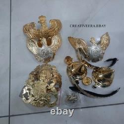 Prussian Helmet SET OF 8 German Pickelhaube Brass Prussia Field Badge Weapon