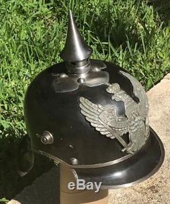 Prussian Jaeger zu Pferde Metalhelme Vintage WW1 Prussian Pickelhaube Helmet