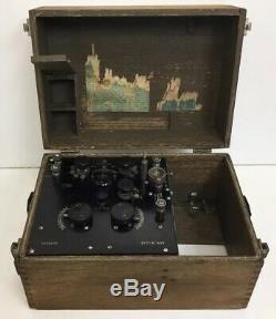 RARE 1918 WWI General Radio BC-14A SIGNAL CORPS Military Crystal Radio Receiver