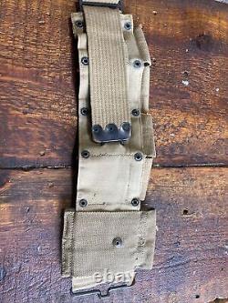 RARE 1918 WWI WWII M1910 Plant Brothers & Co Ammo Cartridge Belt Mounted/Cavalry