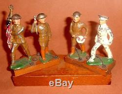 RARE Barclay 4 Soldier World War 1 Factory Display Set One of a Kind