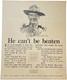 RARE Collectable 1917 WWI He Can't Be Beaten Liberty Loan Poster