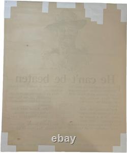 RARE Collectable 1917 WWI He Can't Be Beaten Liberty Loan Poster