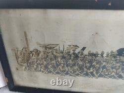 RARE Long 48 WW1 Panoramic Photo US Army CAMP MEADE MD CO K 12th Inf CMTC