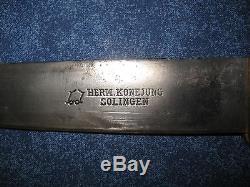 Rare Maker German Ww1 Herm Konejung Solingen Marked Trench Knife