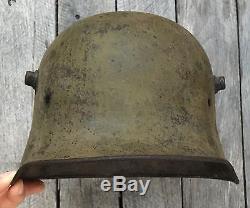 Rare Original German Wwi 1918 Wwii Reissued Helmet Stahlhelm Ww2 Heer M35 M1918