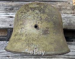Rare Original German Wwi 1918 Wwii Reissued Helmet Stahlhelm Ww2 Heer M35 M1918