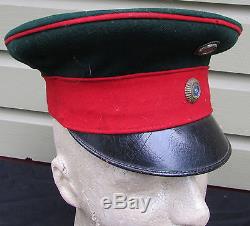 Rare Original Ww1 German Visor Cap Hat With Original Storage Box