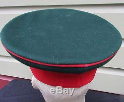 Rare Original Ww1 German Visor Cap Hat With Original Storage Box