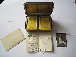 Rare & Original Ww1 Princess Mary Christmas 1914 Tin And Contents