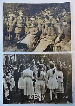 RARE Orig Photo LOT WWI German Soldier Hindenburg 1916 Ludendorff Kaiser Wilhelm