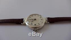 Rare Vintage Large Size Gents Military Ww1 Rolex Trench Watch In Great Condition