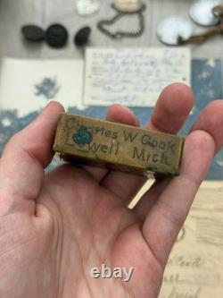 RARE WW1 Diary Grouping Original Missing in Action Combat AEF Veteran Souvenirs