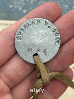 RARE WW1 Diary Grouping Original Missing in Action Combat AEF Veteran Souvenirs